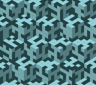 Soyut, pürüzsüz bir arkaplan. Küplerle gürültülü bir yapı. Vektör resmi