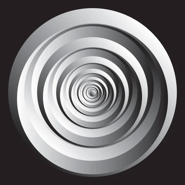 Elemento Design Espiral Plano Fundo Imagem Vetorial Abstrata — Vetor de Stock