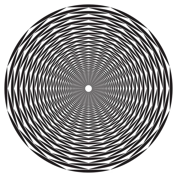 Gecontroleerde Spiraal Ontwerp Element Abstracte Vectorafbeelding — Stockvector