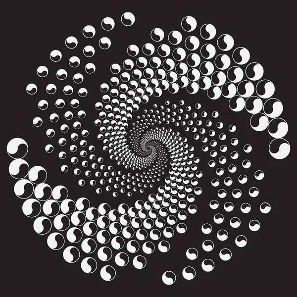 Elemento Diseño Espiral Cuadros Imagen Vectorial Abstracta — Archivo Imágenes Vectoriales