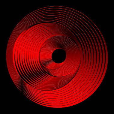 Dairesel geometri tasarım elementi. Vektör illüstrasyonu