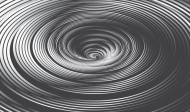 Tünel ya da solucan deliği. Dijital telgraf tüneli. Üç boyutlu tünel ızgarası. Arkaplan soyut vektör resmi