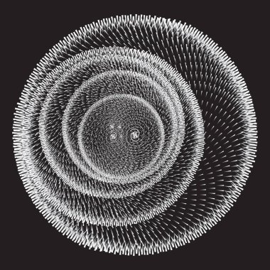 Üç boyutlu spiral tasarım elementi. Arkaplan soyut vektör resmi