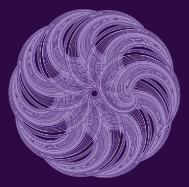 Spiral Tasarım Elementi. Arkaplan soyut vektör resmi