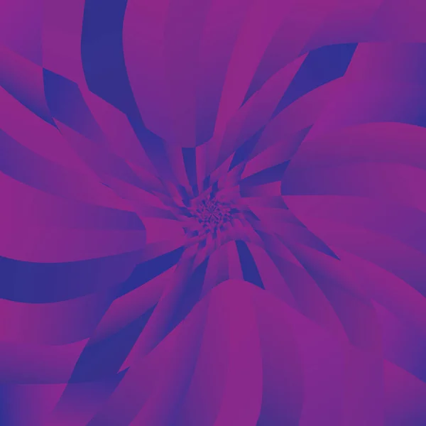 Flower Abstract Spiral Paint Decorative Design Element Vector Illustration — Stock Vector