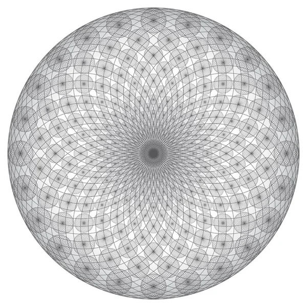 Halftone Vector Spiral Pattern Texture 영들로 뒤덮인 — 스톡 벡터