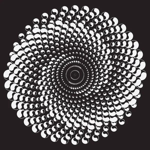 Kariertes Spiraldesign Element Abstraktes Vektorbild — Stockvektor