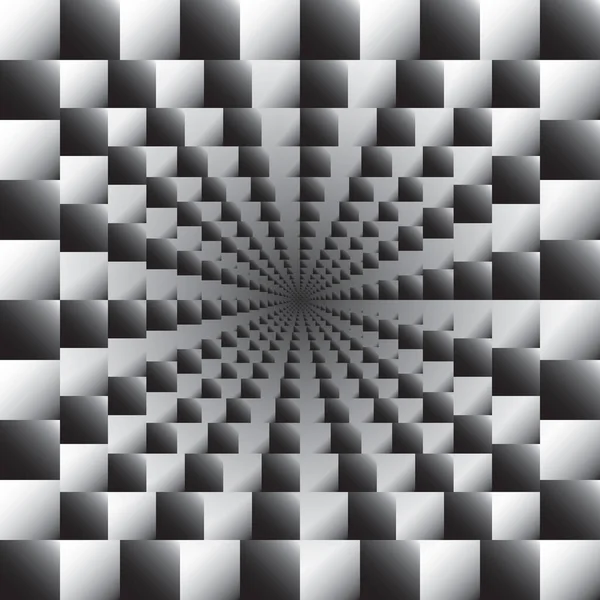Optikai Illúzió Kép Hamisan Megjelenő Torzítása Kockás Háttér Vektorillusztráció Jogdíjmentes Stock Illusztrációk