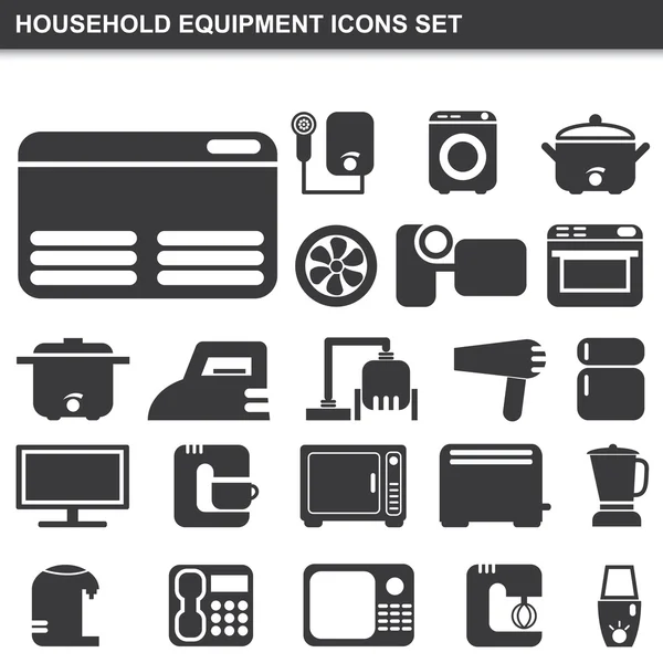Équipement ménager icônes ensemble — Image vectorielle