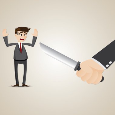 karikatür işadamı haydut tarafından soyuldu