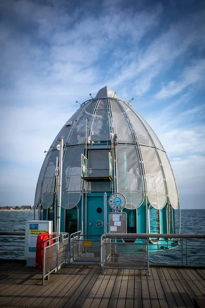 Bout Jetée Groemitz Une Gondole Plongée — Photo