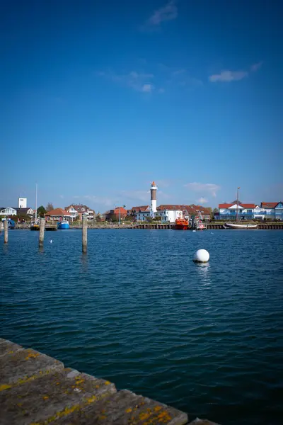 Port Poel Lighthouse Background — Stok fotoğraf