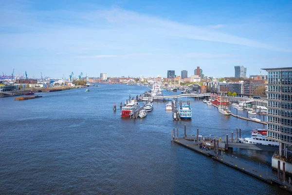 Port Hamburg Blue Sky — Foto de Stock