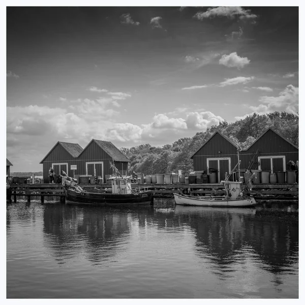 波罗的海黑白相间的波尔特哈根威森维克港 — 图库照片