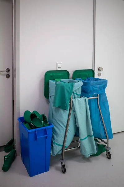 Operating Room Locker Room Hospital Drop Used Operating Room Clothes — Stock Photo, Image