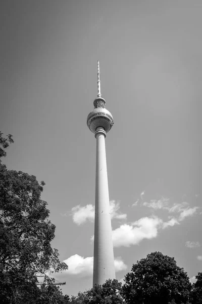Πύργος Τηλεόρασης Berlin Όμορφο Καιρό — Φωτογραφία Αρχείου