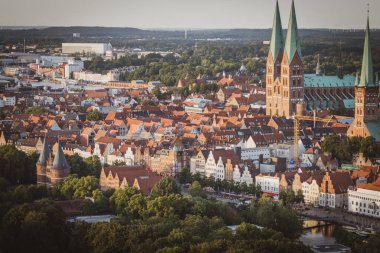 Luebeck's old town from above