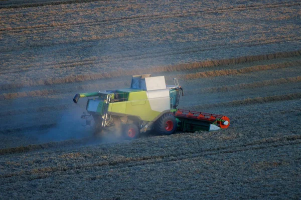 Field Grain Harvested Combine Harvester — Stockfoto