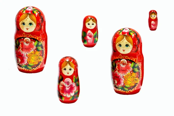 Russische nesting dolls — Stockfoto