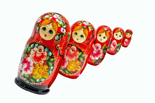 Russische nesting dolls — Stockfoto