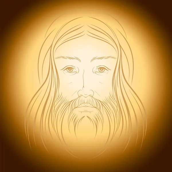 Jesus Christ gloria shine light vector illustration — Stock Vector