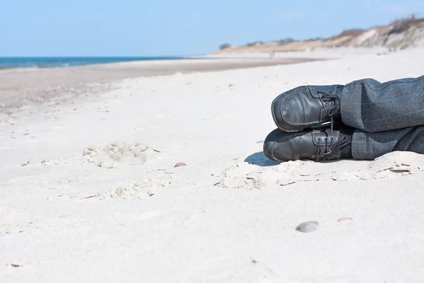 Relájese en el concepto de playa —  Fotos de Stock