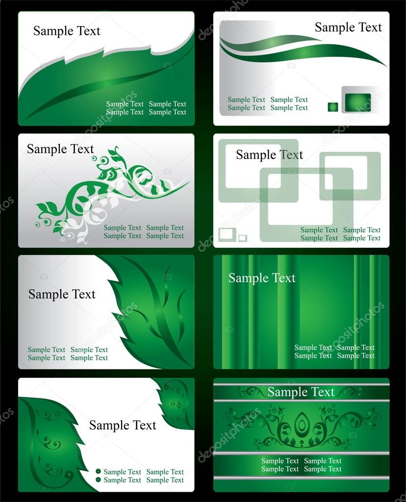 Business card templates - vector Illustration
