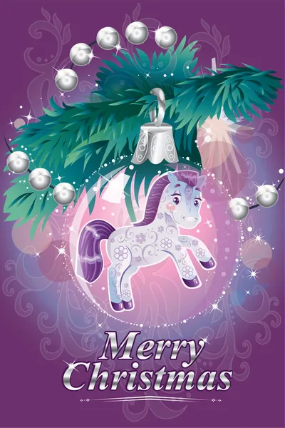 Greeting card Merry Christmas — Stock Vector