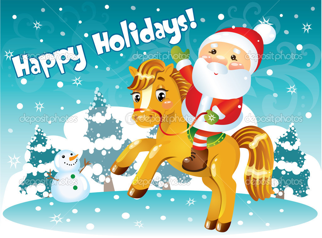Greeting card Happy Holidays!