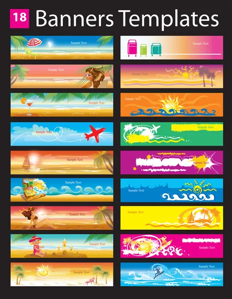 Banners sjablonen Stockvector