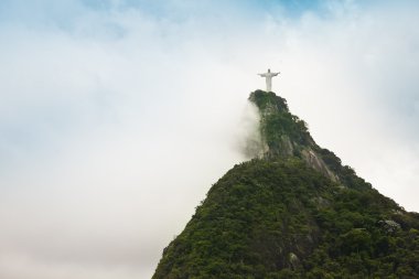 Christ the redimer in Rio de Janeiro Brazil clipart
