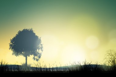 Kırsalda gün batımı