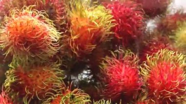 Çamaşır rambutans yakın çekim