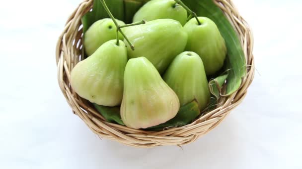 Manzana rosa verde — Vídeos de Stock