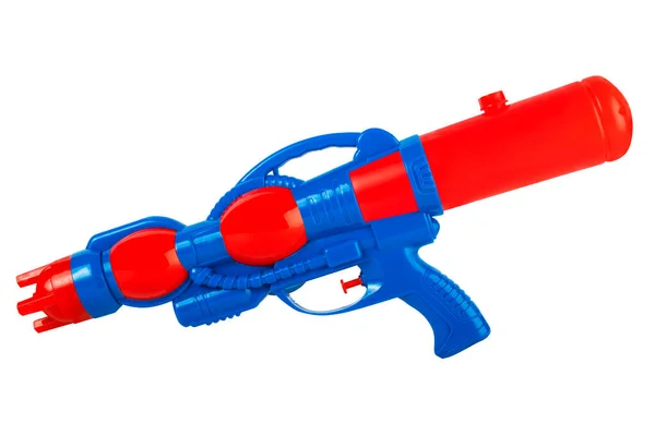 Водяной Пистолет Используется Водных Игр Яркого Цветного Пластика Оборудование Брызг — стоковое фото
