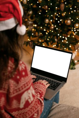 Concept of online shopping, discounts or online communication at a distance