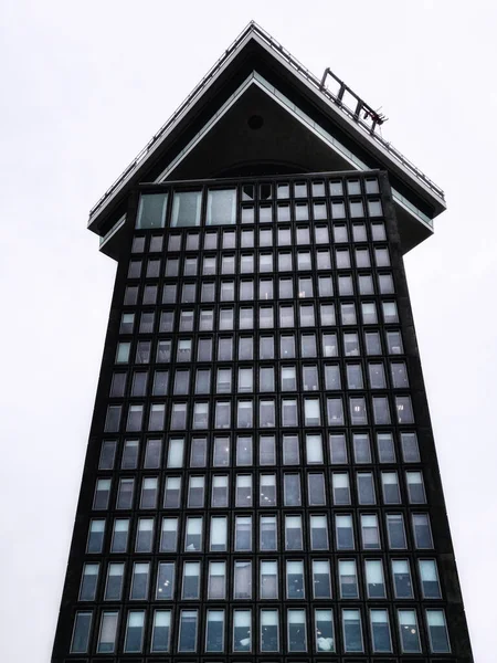 Vista Ángulo Bajo Torre Mirador Amsterdam Noord Países Bajos — Foto de Stock