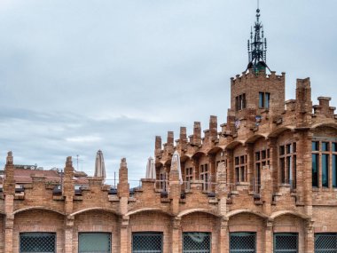 Barselona, İspanya - 4 Mayıs 2018: CaixaForum Sanat Müzesi, Montjuic County, İspanya