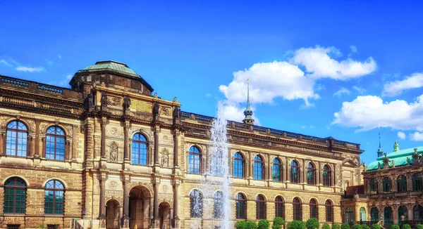 Zwinger Palatial Complex Gardens Dresden Germany Designed Architect Matthus Daniel — стокове фото