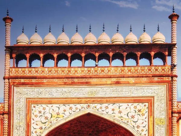 Main Entrance Gate Taj Mahal Agra India Called Great Gate — Stockfoto