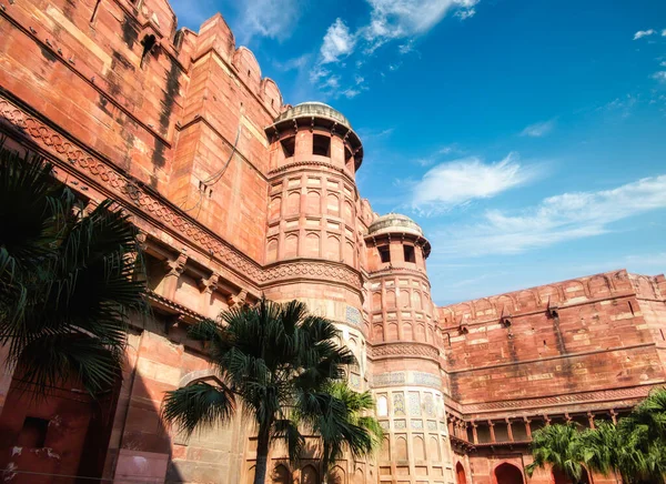 Teil Des Roten Forts Von Agra Indien Unesco Weltkulturerbe — Stockfoto