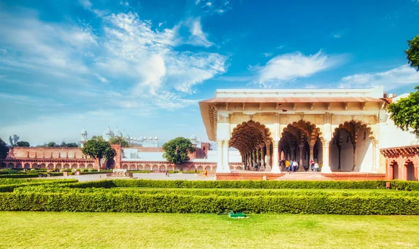 Röda Fortet Agra Ett Unesco Världsarv Och Största Turist Highlights — Stockfoto