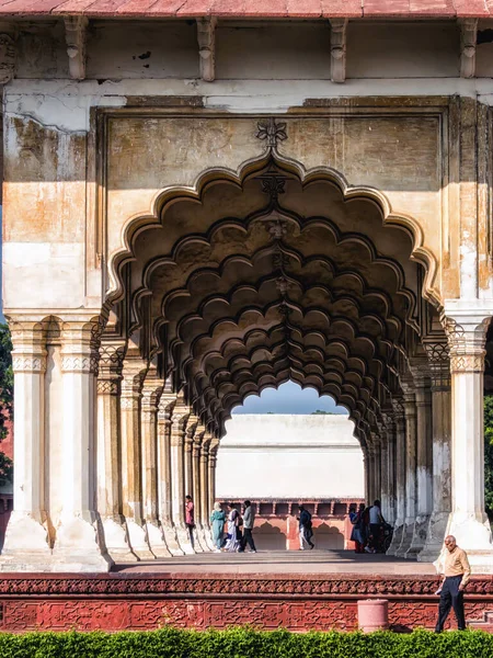 Vele Bogen Rode Fort Agra India — Stockfoto