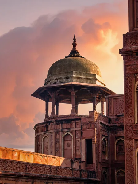 Agra Kalesi Yüzyıl Büyük Babürler Evi Dünya Mirası Anıtı Hindistan — Stok fotoğraf