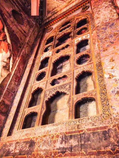 Carvings Jehangir Palace Agra Fort Agra Uttar Pradesh India — Stockfoto