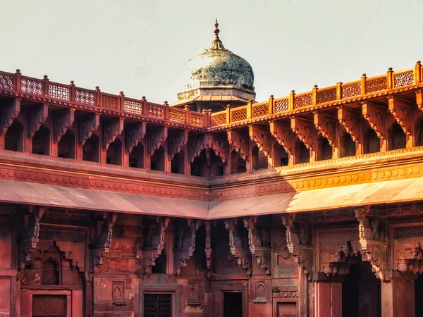 Agra Fort Résidence Des Grands Moghols Xviie Siècle Monument Patrimoine — Photo