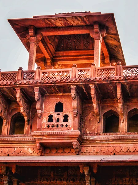 Agra Fort India Vista Arquitectónica Interior — Foto de Stock