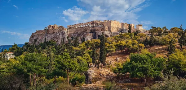 Ακρόπολη Τον Παρθενώνα Στην Αθήνα Ελλάδα — Φωτογραφία Αρχείου