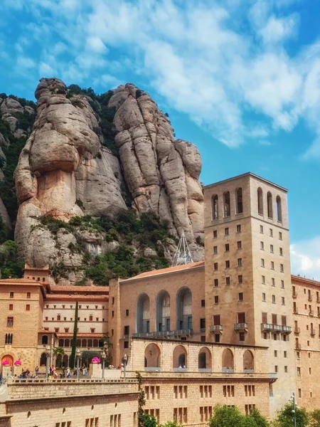 Santa Maria Montserrat Opatství Monistrol Montserrat Katalánsko Španělsko Známé Panny — Stock fotografie