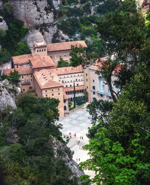 Santa Maria Montserrat Opactwo Monistrol Montserrat Katalonia Hiszpania Znane Panny — Zdjęcie stockowe